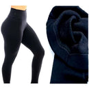 Calça Legging Flanelada de Inverno Plus Size