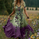 Vestido Elegante e Artístico Vintage