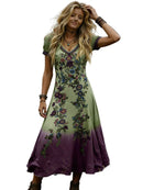 Vestido Elegante e Artístico Vintage