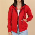 Casaco Moletom Feminino com Capuz e Zíper