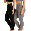 Kit 2 Calças Legging Feminina Cintura Alta Zero